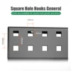 LAOA 1PC Storage tool hanger, square hole hook, hole plate, wrench holder, screwdriver holder, hardware tool display accessories 5