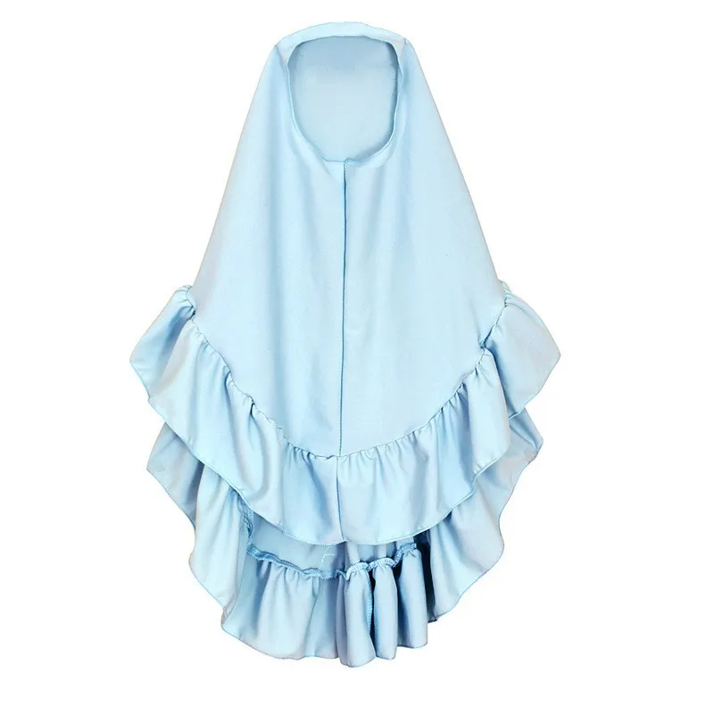 2 Piece New Abaya And Hijab For Kids Girls Muslim Floral Prayer Dress Headscarf Islamic Children Eid Party Robe Dubai Khimar Set