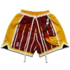 High Street Retro New Drawstring Basketball Shorts Men's Summer Outdoor Running Fitness But Knee Sports Quarter Pants 6