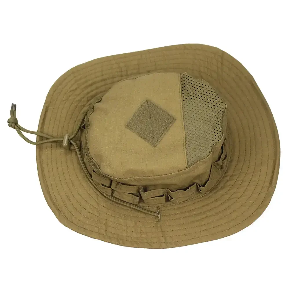 Sombrero De Ala Ancha Boonie Camuflado - Incluye Máscara Y Bufanda, Correa Ajustable, Para Camping, Pesca, Airsoft