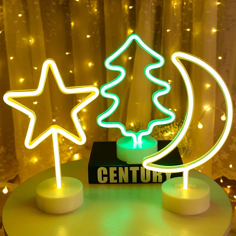 

Rainbow Led Neon Light Sign Holiday Xmas Party Wedding Decorations Kids Room Home Decor Flamingo Moon Unicorn Neon Lamp