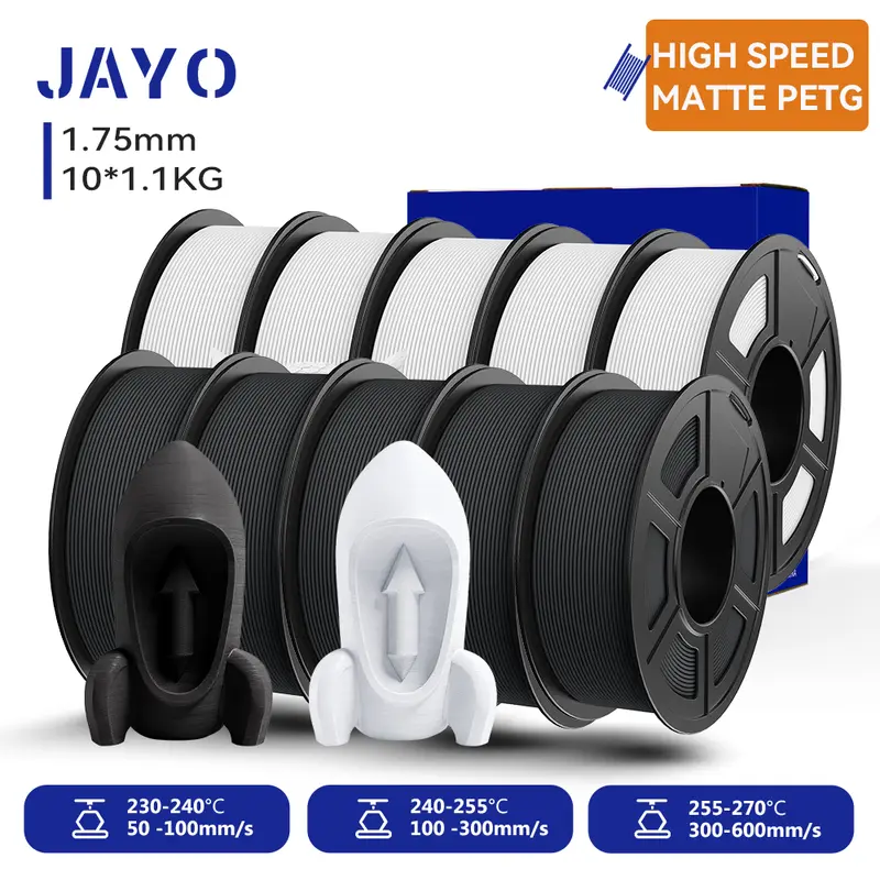 JAYO 3D Printer PLA/PLA Meta/PETG/PLA PLUS/PLA Matte Filament 1.75mm 9/10 Rolls 3D Printing Materials for 3D Printer&3D Pen - Image 37