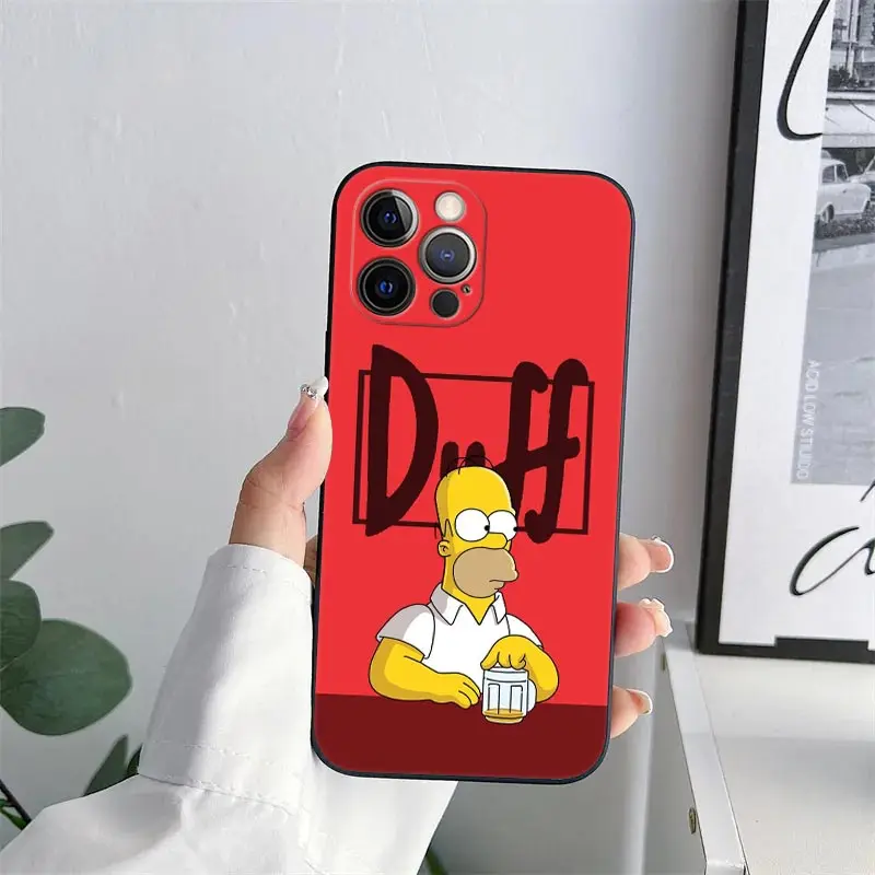 Cartoon Homer-Simpson Silicone Phone Case Cover