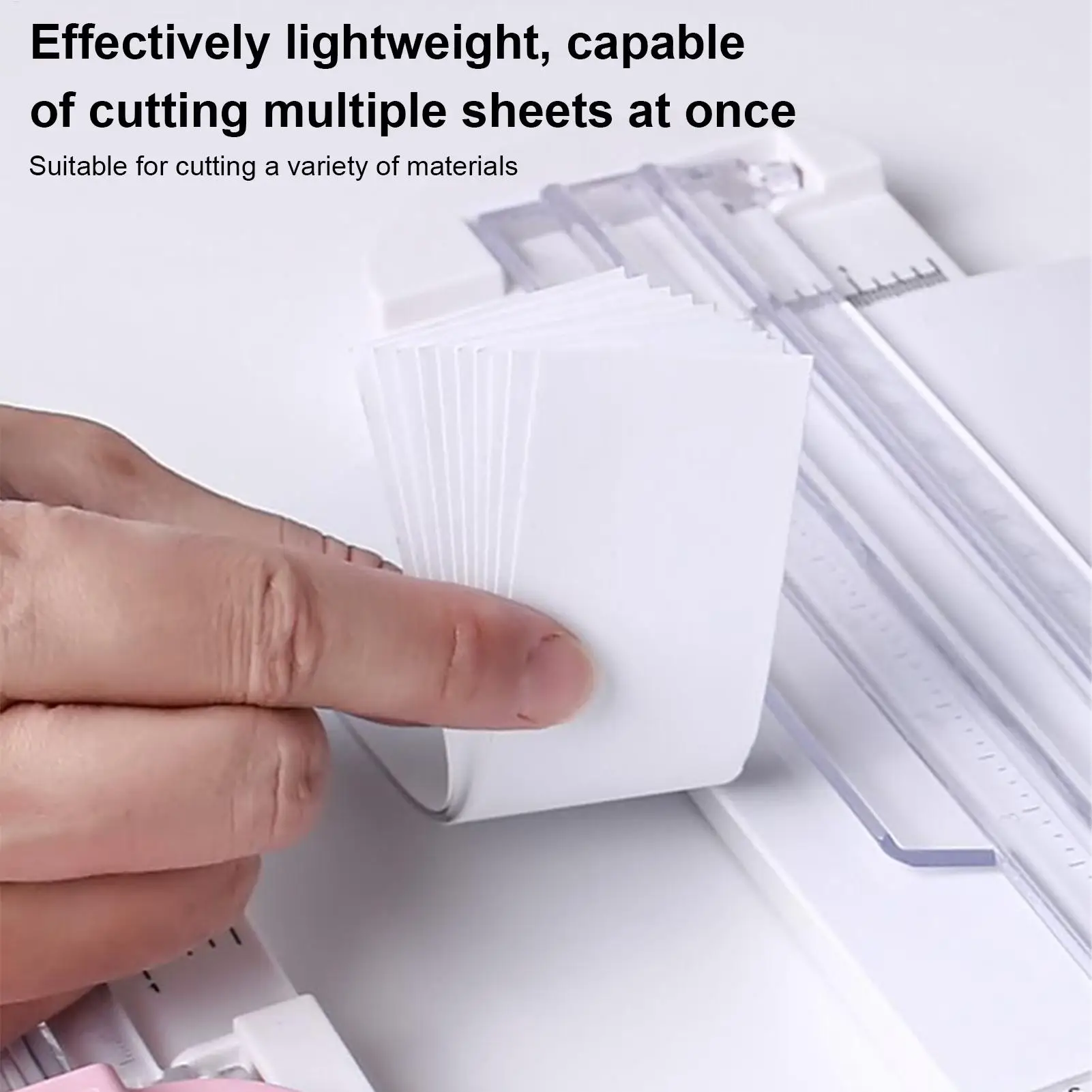 Multi-Function Paper Cutter 4-in-1 Photo Cutter Scrapbooking Cutter Creasing Machine Hand-Cutting Card Label Cardboard Art Tools