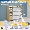 Toy Organizer with 8 White Plastic Bins,Storage Cabinet for Messy Items,Perfect Toy Storage Solution,for Toddler Room Organizers 2
