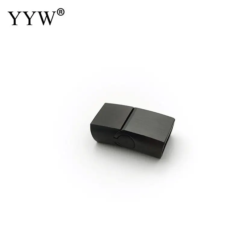 10PCs Stainless Steel Magnetic Clasps 10x3mm 8x3mm Charms Connector Buckle For DIY Leather Bracelets Rope Jewelry Making