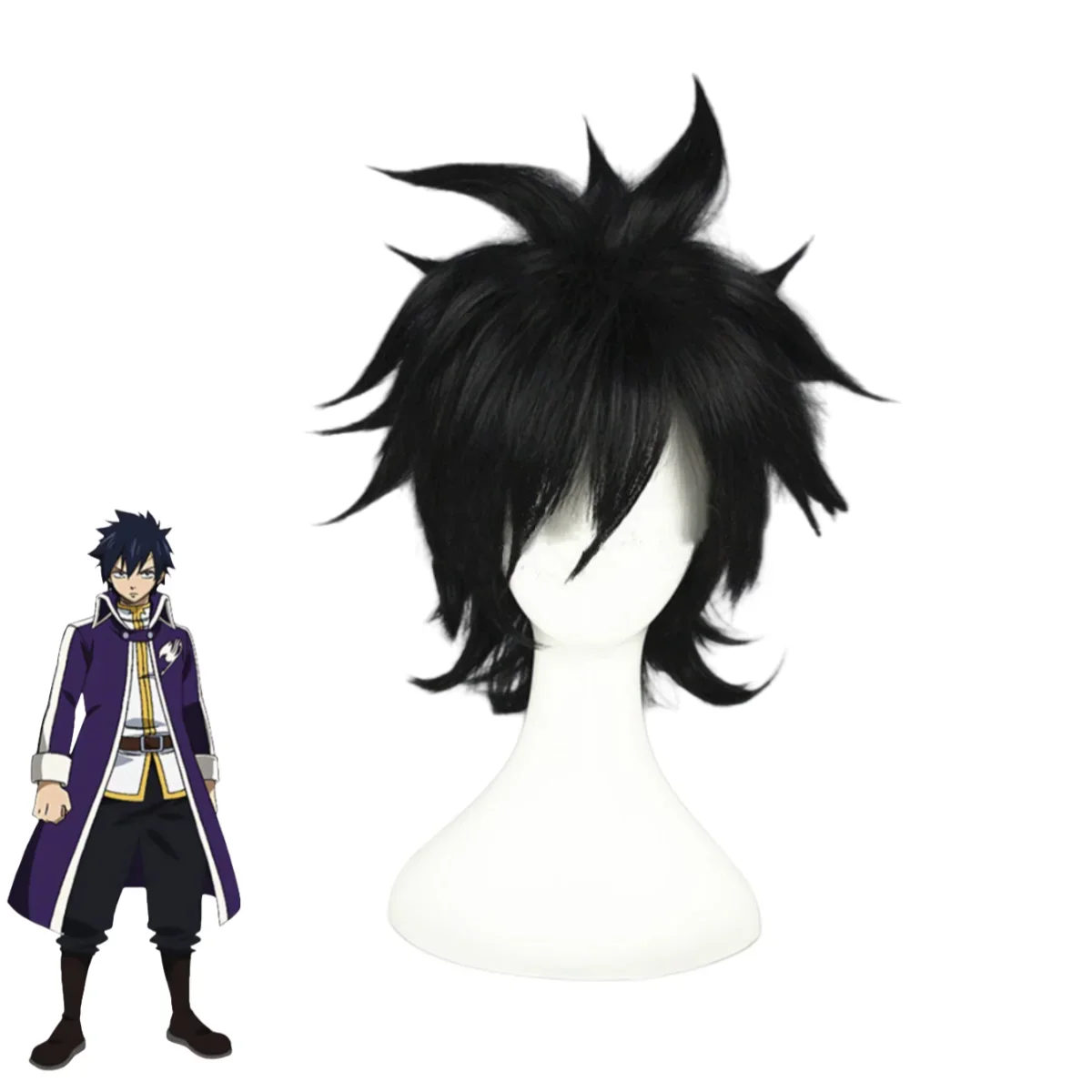 Anime FAIRY TAIL Gray Fullbuster Cosplay Costume Purple Long Coat T-shirt  Combat Uniform Wig Adult Man Halloween Carnival Suit - AliExpress, image size:1200x1200