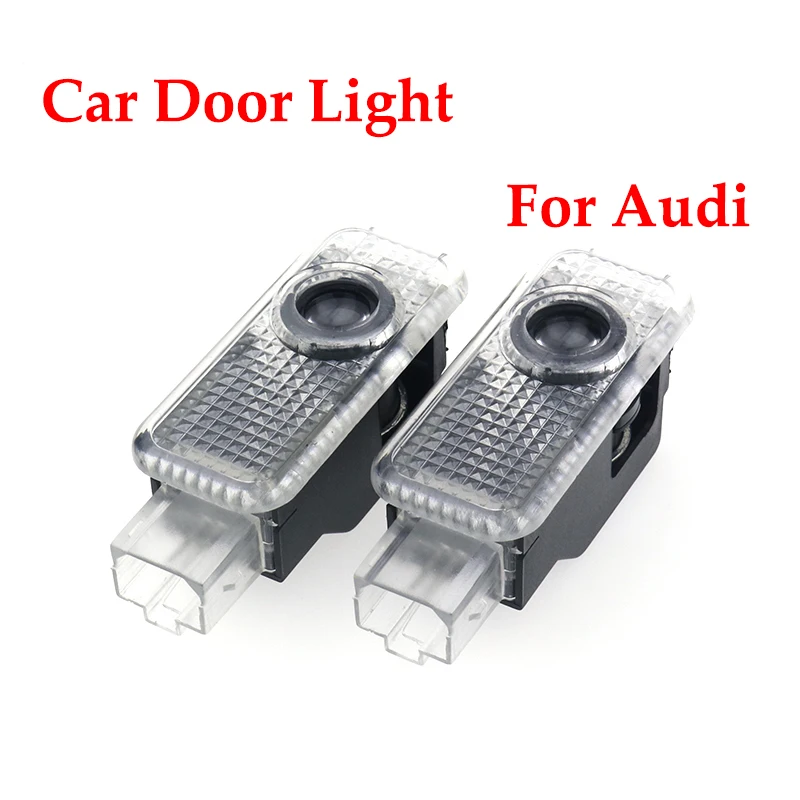 Car Door Welcome Light Led Projector Lamp For Audi SLINE QUTTRO S2 S3 S4 S5  S6 S7 S8 S RS A3 A4 B8 8P 8V A6 C7 A5 Q5 B7 B6 B9 