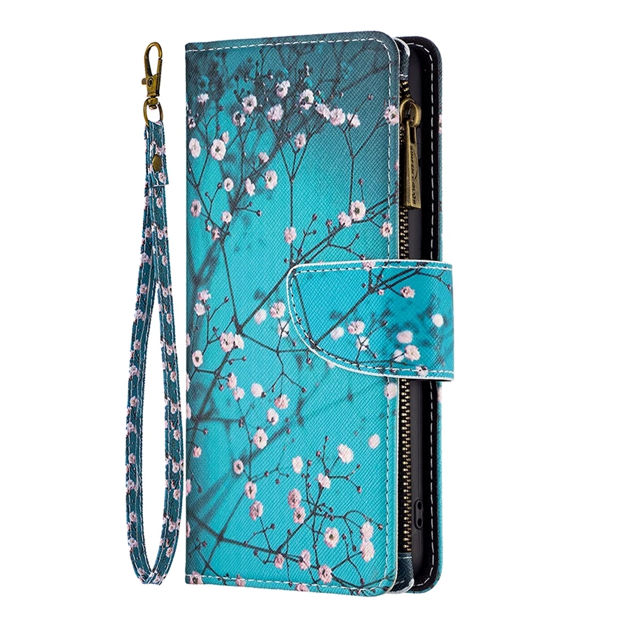 Colorful PU Leather Zipper Wallet Case