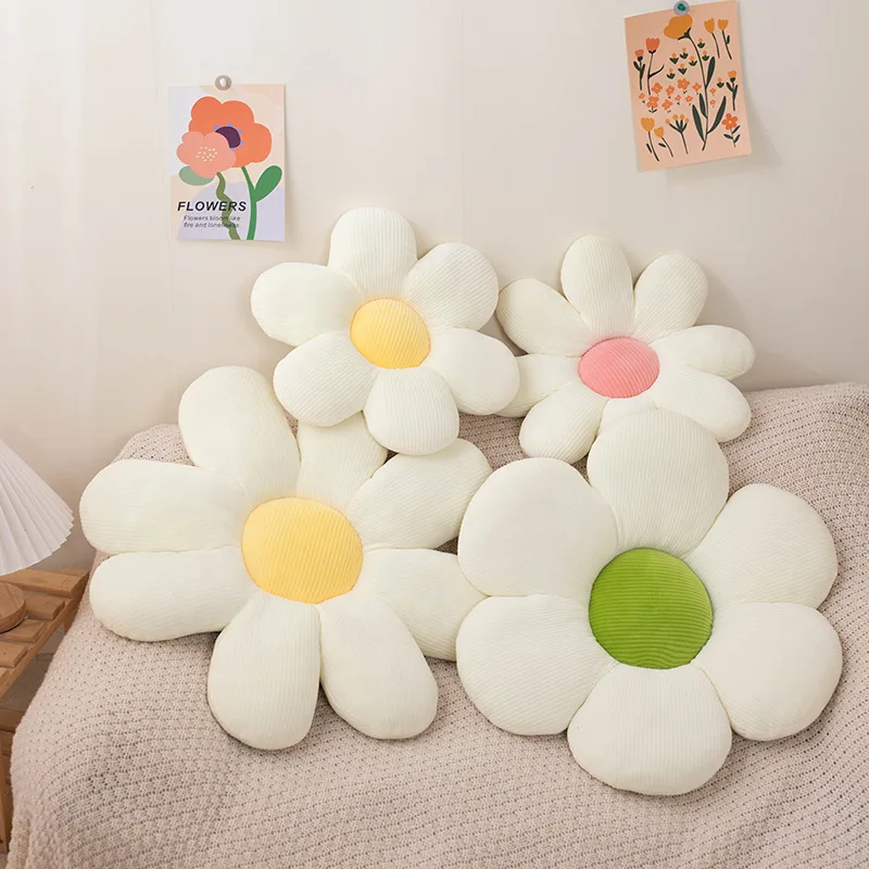 Flower Shaped Stuffed Pillow