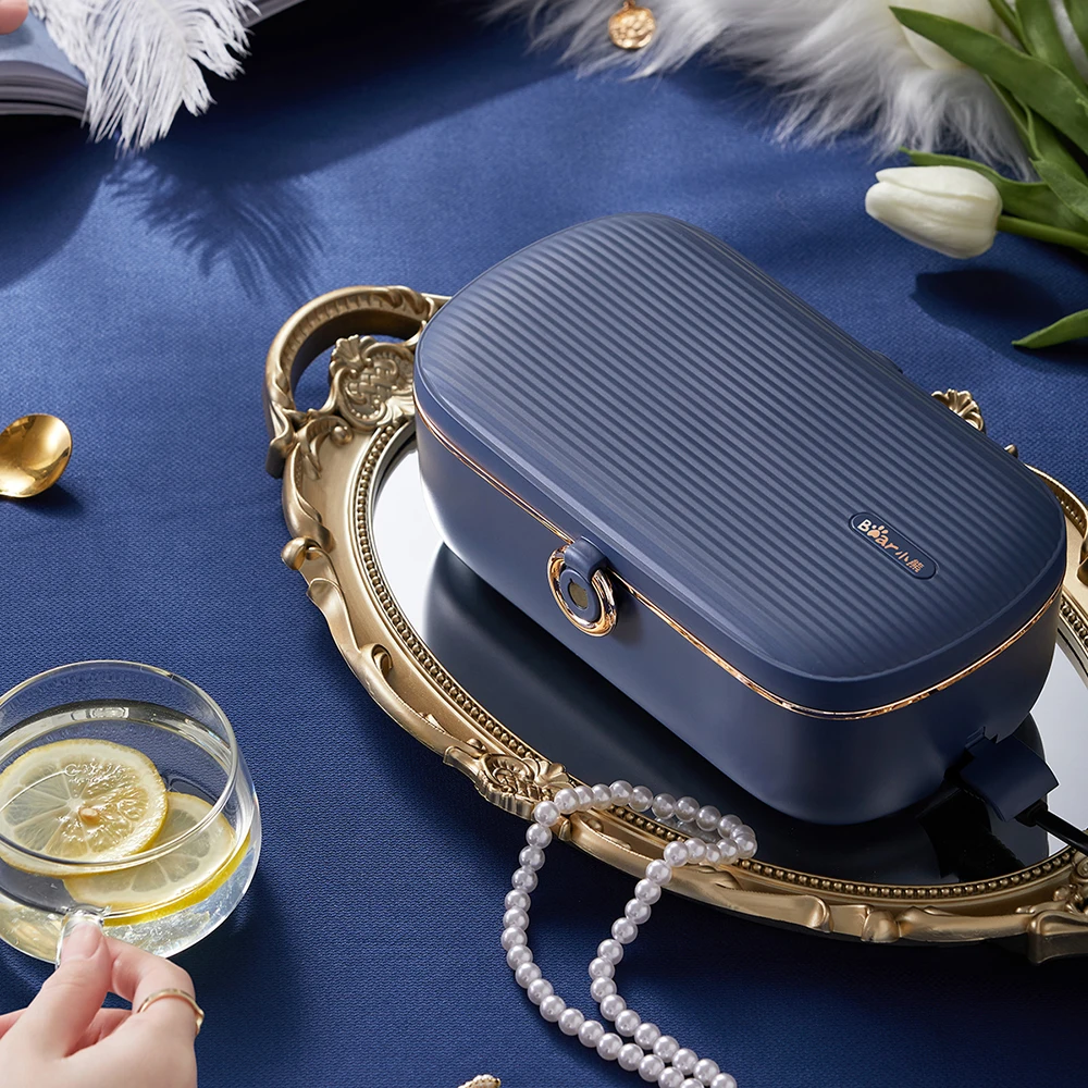Stainless Steel Multifunctional Electric Heating Lunch Box Smart Reservation Food Storage Container For Student O Bear DFH-P09D1