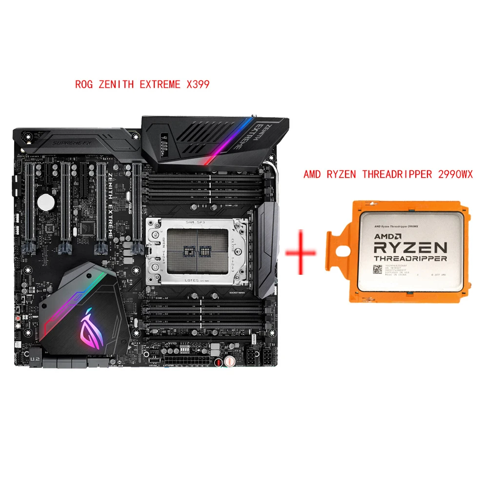 X399 Socket Tr4 For Rog Zenith Extreme Rze Motherboard With Amd