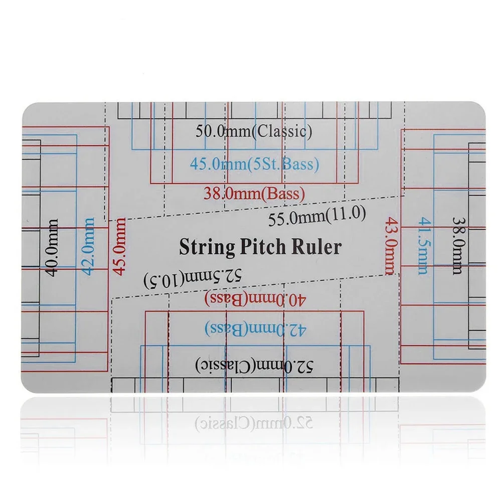 Guitar String Height Measurement Tool Multifunctional Guitar String Specification Ruler Card Luthier Tools for Instrument musical instruments accessories,guitar repair tool,guitar measurement tool,guitar parts,music chord tool