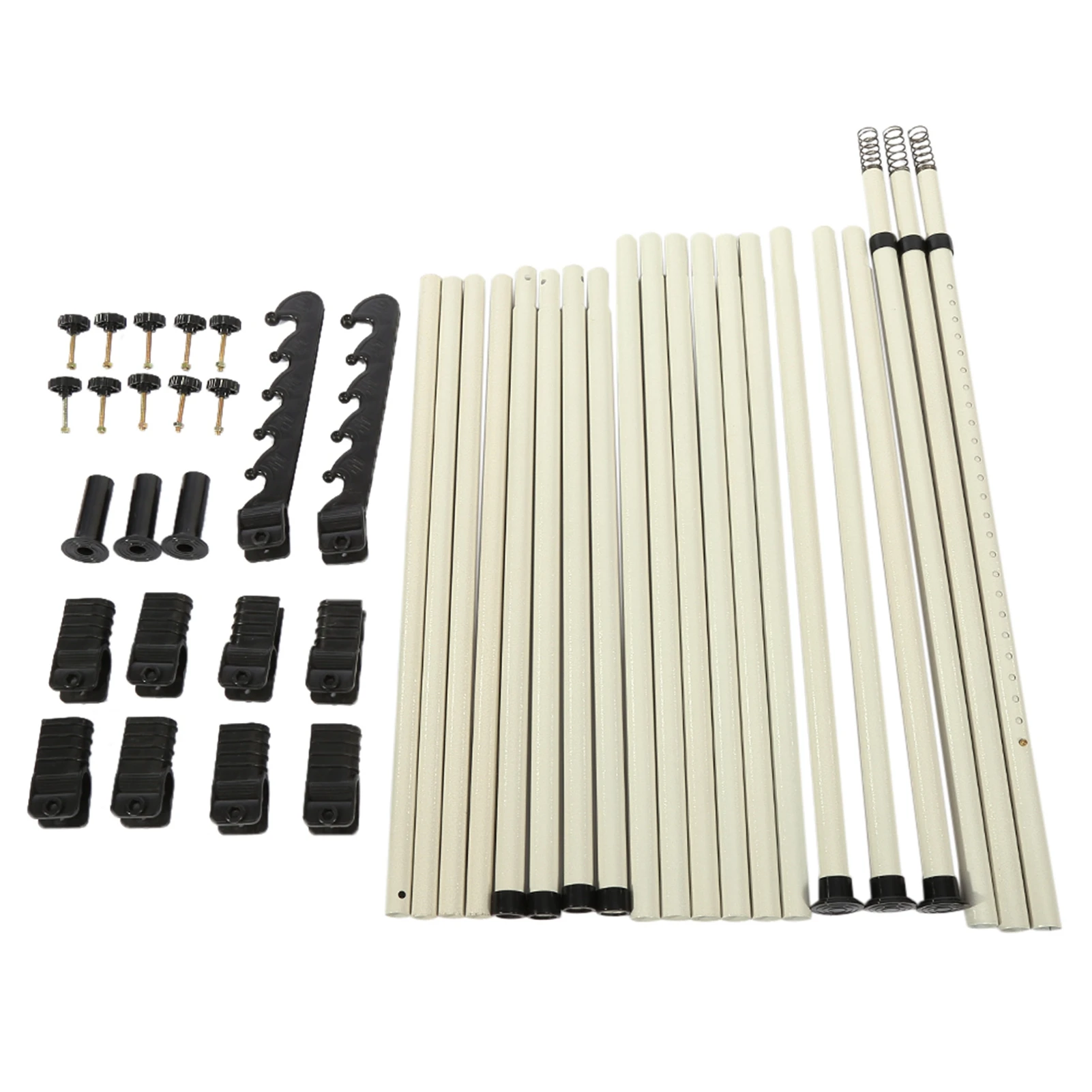 4 Poles Heavy Duty Adjustable Home Garment Hanger Clothes Rack Simple Closet Wardrobe Bedroom 2 Pole Clothes Hanger Rack