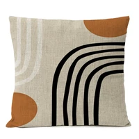 Geometric Boho Bohemia Pillow Sun And Moon Landscape Cushion Leaves Throw Linen Pillowcase Home Decorative Decor Sofa Cushions 6