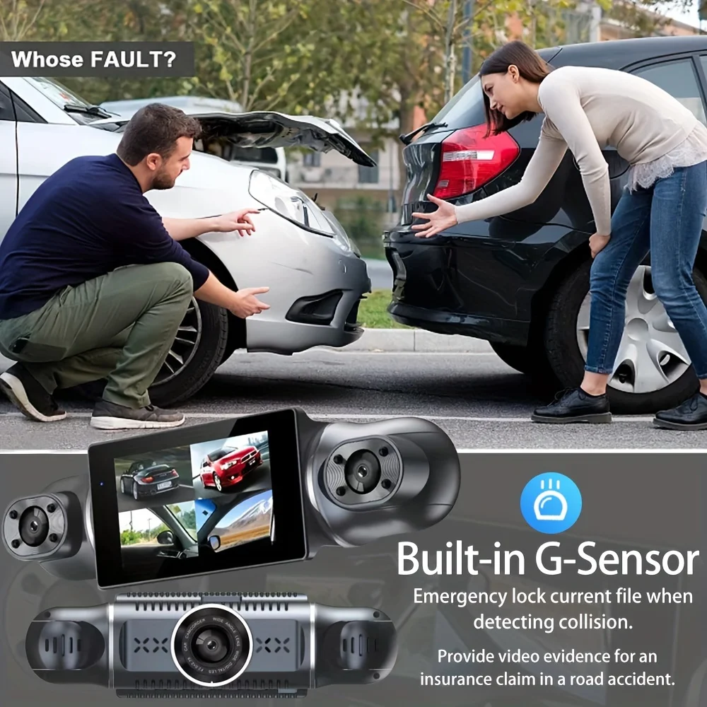 4Channel Dash Cam 4*1080P Car DVR 4 Lens WiFi APP dashcam 24h Parking Monitor Night Vision Rotatable Len camera car recorder