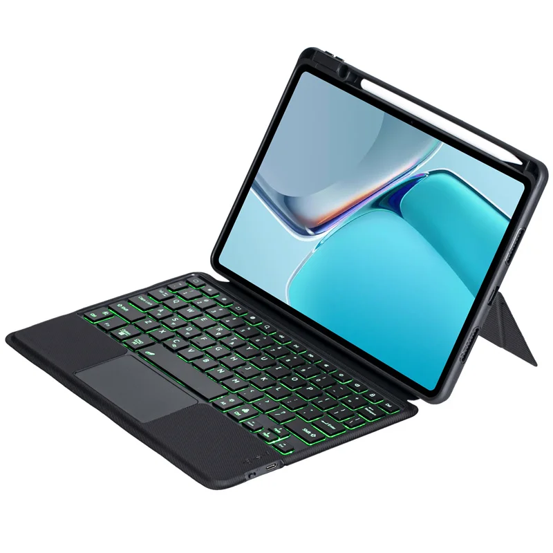 Teclado para Huawei Matepad Companheiro Almofada 11 Case 2023 Dby-w09 L09 Backlight Touchpad Espanhol Russo Árabe Teclado Capa - Imagem 6