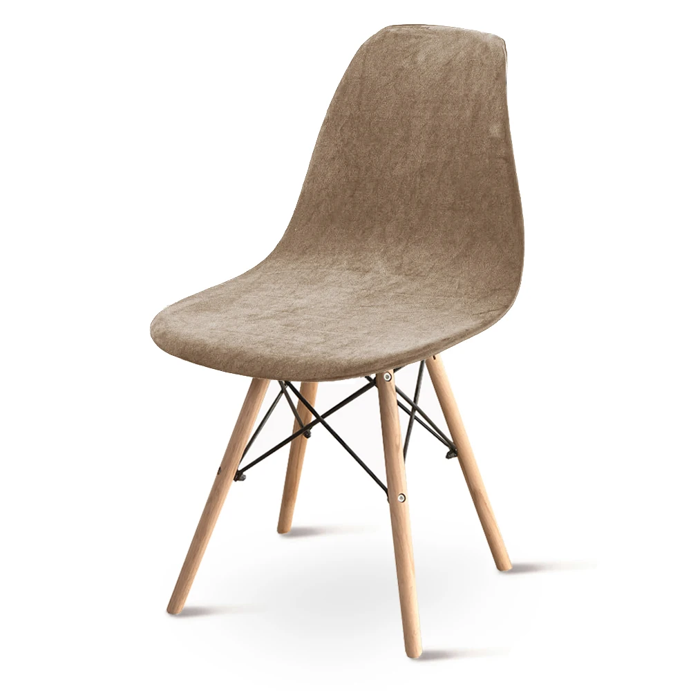 Velvet Fabric Bar Chair Cover - Thick, Removable, and Soft