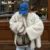 Winter Ins Hot Fashion Girls Oversized Gradient Fur Coat Women Thick Warm Outerwear Fluffy Faux Fox Fur Jacket