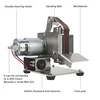 Belt Sander Polishing Grinding Machine DIY Mini Electric Belt Machine 220V/110V Waterproof Belt Sander with 7 Speed Control 2