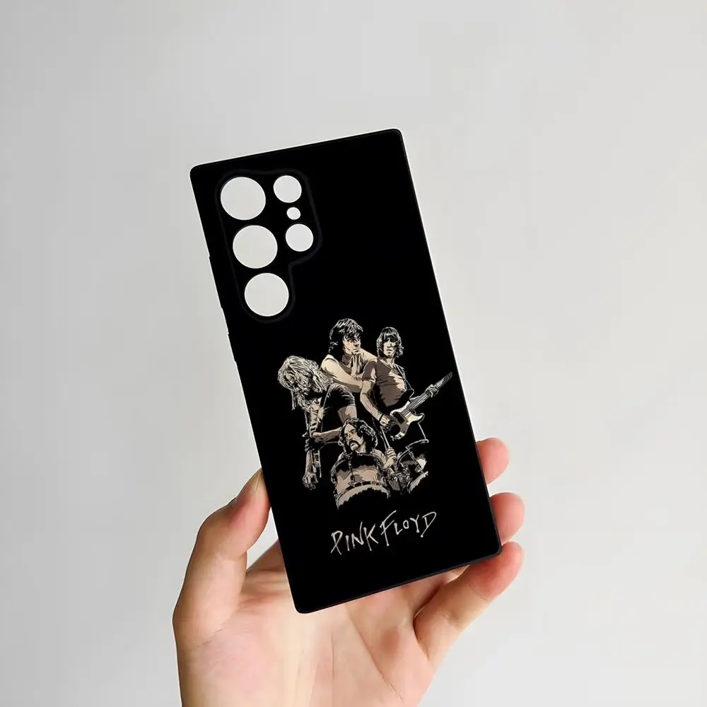 Rock Band Pink Floyd Shockproof Soft Phone Case in Pastel Pink