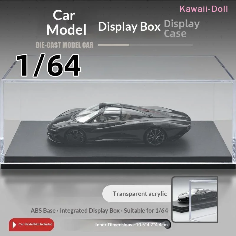 [DO]1/5Pcs 미니 GT 1/64 다이캐스트 모델 자동차 디스플레이 케이스용 커버가 있는 아크릴 보관 정리함 먼지 방지 쇼케이스 [DO]
