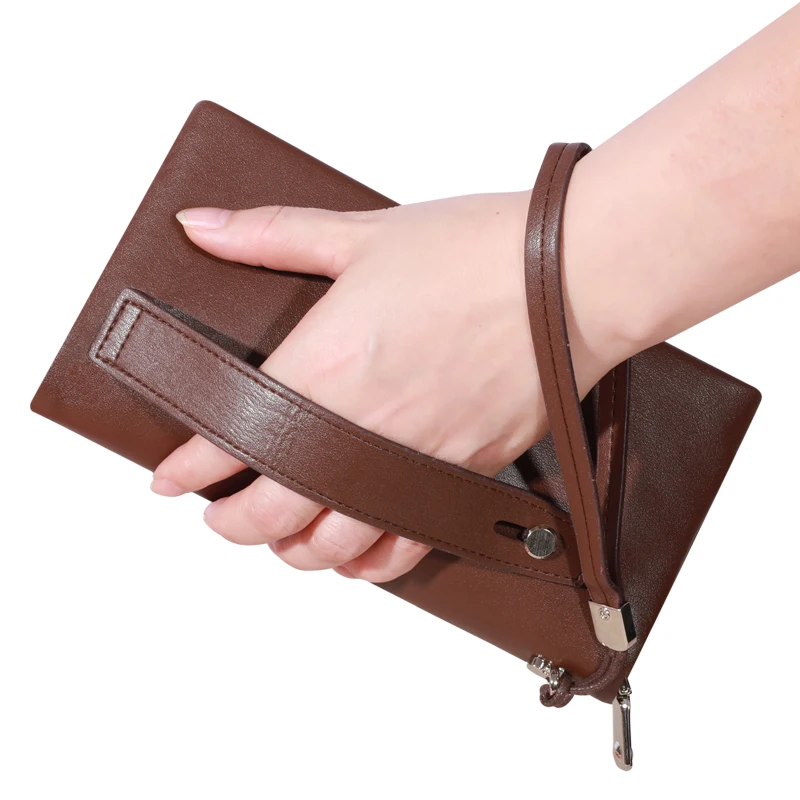 Business Wallet Retro große Kapazität Herren vielseitige doppelt faltbare Handtasche, elegant und unverzicht bar für den täglichen Geschäfts verkehr – Detail 12