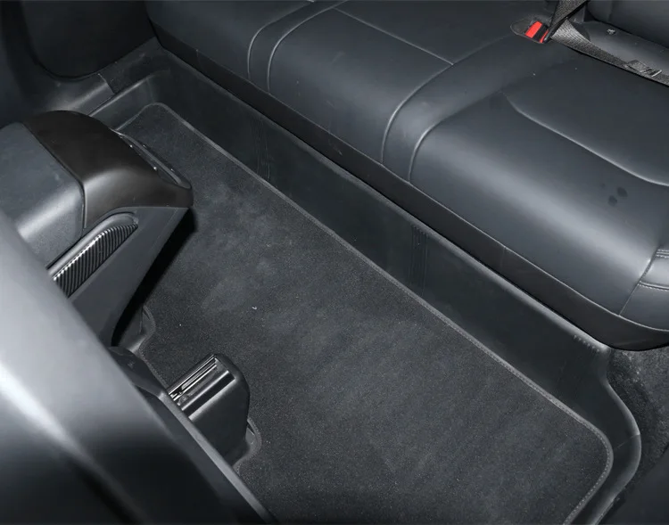 For Tesla Model Y/3 (Highland) 2nd Under Seat Floor Liners Carpet Protector Foot Anti-Kick Pad DirtyProof Patches Cover car seat protector back seat protector car carpet patches