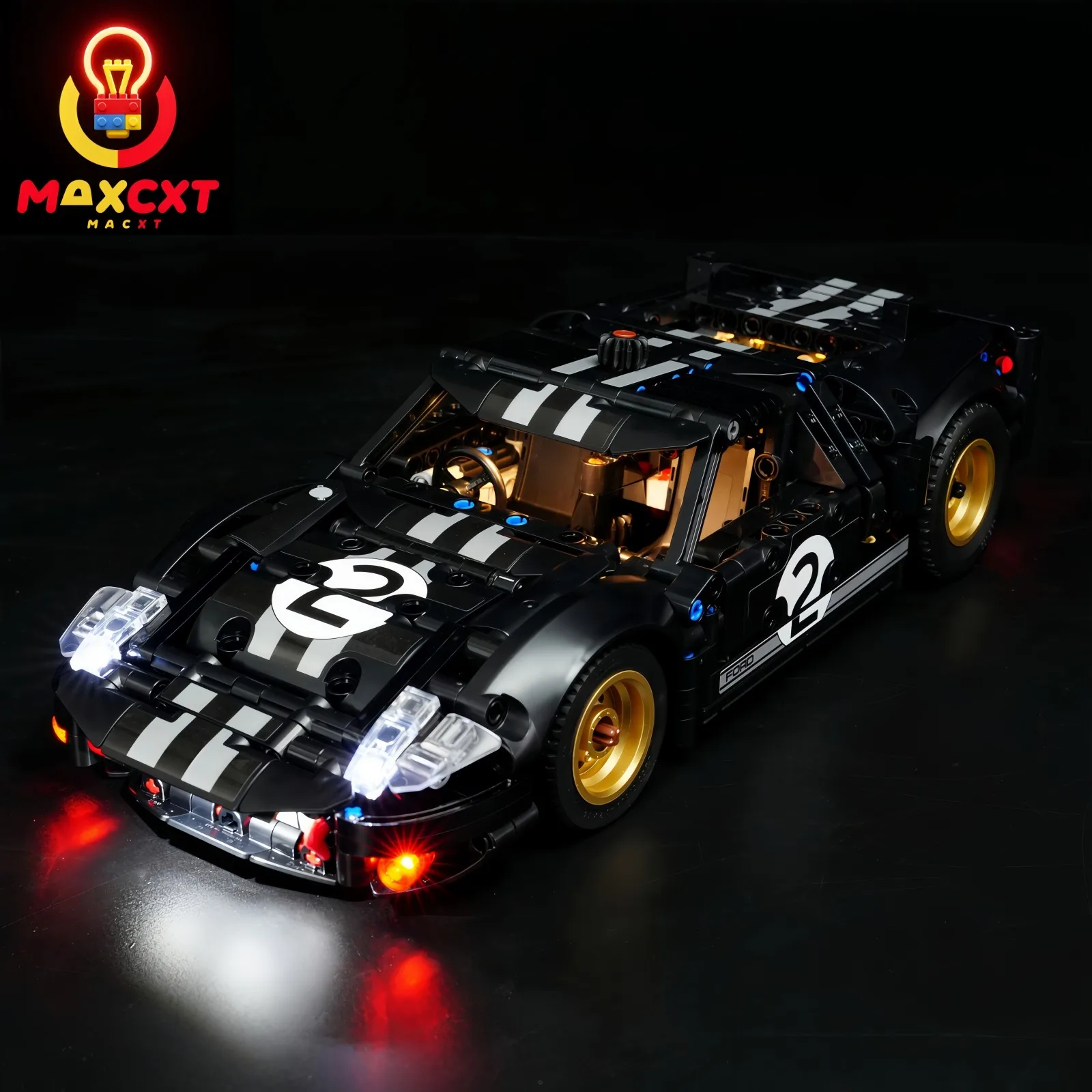 MAXCXT 5V LED 라이트 레고 42223 테크닉 1966 포드 GT40 MKI..