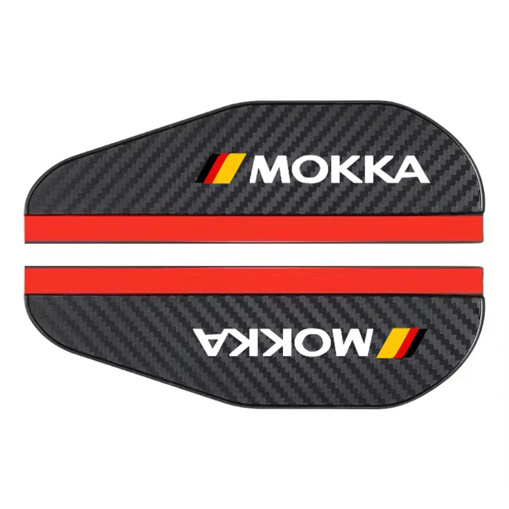 2Pcs Carbon Fiber Car Rearview Mirror Eyebrow Rain Cover for Opel Adam Astra Combo Corsa CROSSLAND X INSIGNIA MOKKA VIVARO OPC