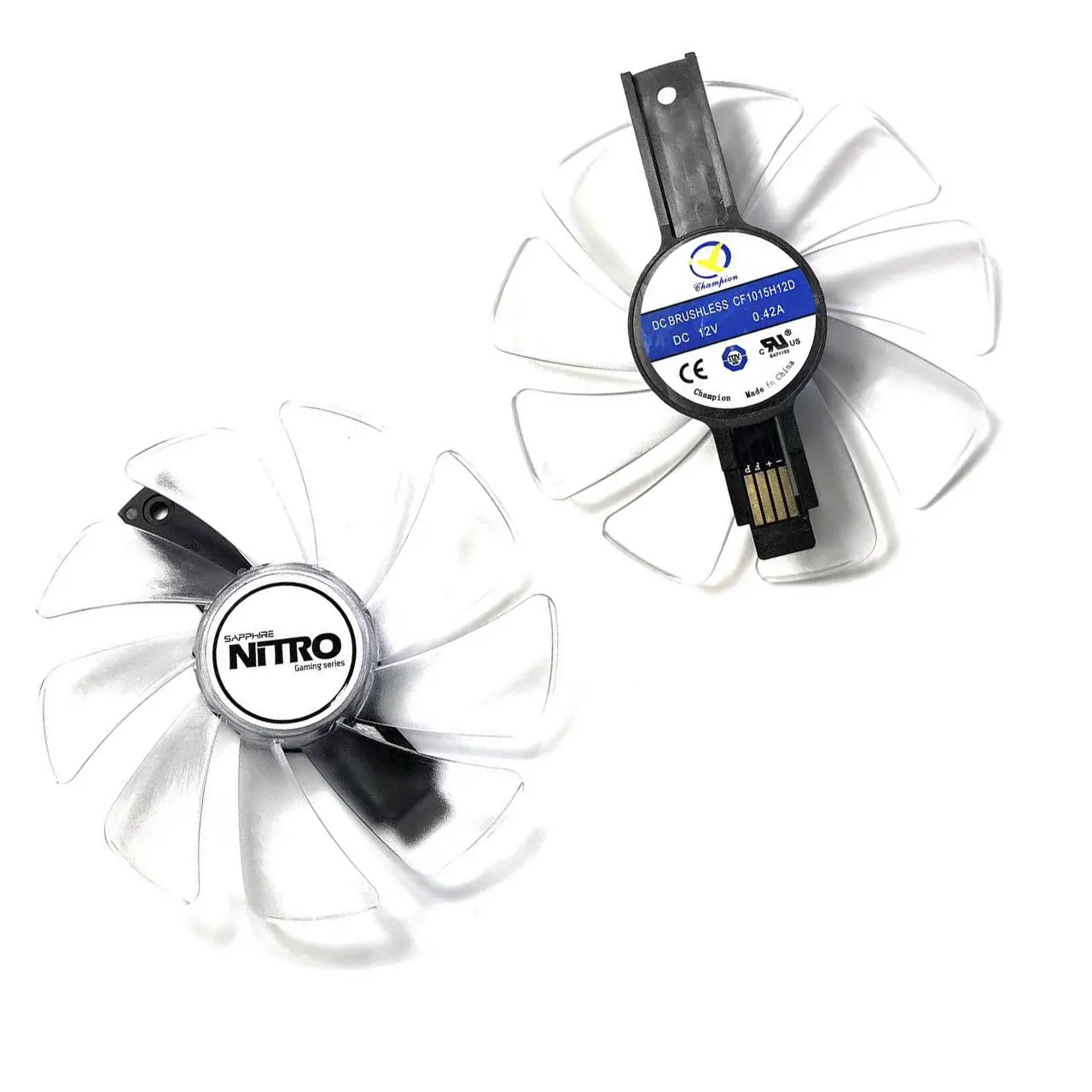 Ventilador de Computação Gráfica 95 mm Cf1015h12d Ventilador Gpu para Sapphire Nitro Rx590 Rx580 8g Rx480 8g Rx570 4g rx 470 Gddr5 Novo - Imagem 6