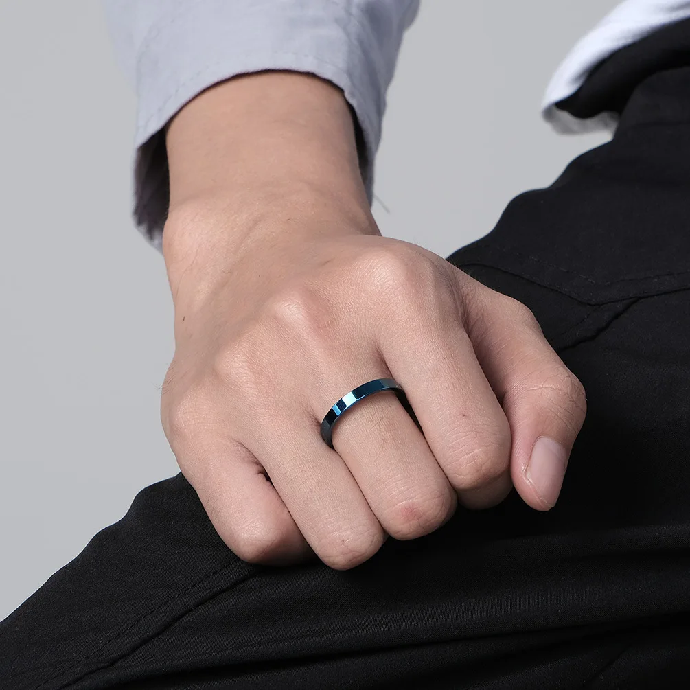 Stainless Steel Ring Finger Ring Silver Ring Wedding Ring For Women 2mm 3mm 5mm