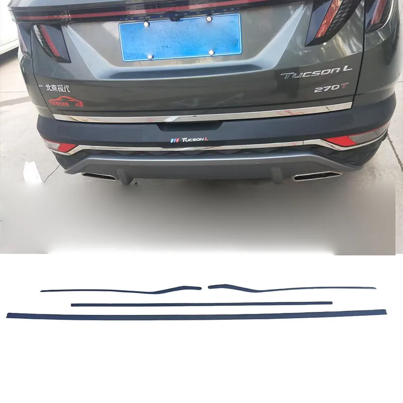 

Car Sticker FOr Hyundai Tucson L 2021 2022 2023 Rear Boot Door Trunk Cover Trim Tailgate Garnish Molding Strip Car Accessories