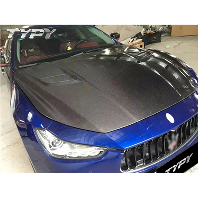 

Car Accessories Modified Carbon Fiber aspce Engine Hood Body Kit For Maserati Ghibli 2014-2017