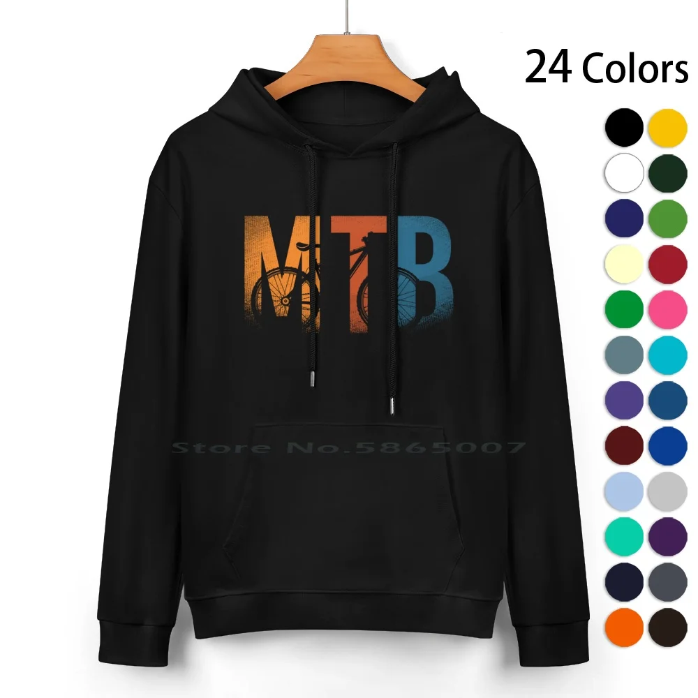 

Mtb Pure Cotton Hoodie Sweater 24 Colors Bikes Biking Biker Mtb Bicycles Vintage Fixie Race Retro Cycling Art Fitness Funny