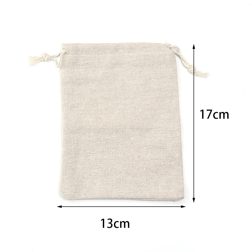 5-10pcs Cotton Bags Gift Drawstring Pouch Gift Box Packaging Bags Gift Linen Bags Jewelry Display Xmas Wedding Sack Burlap Bag