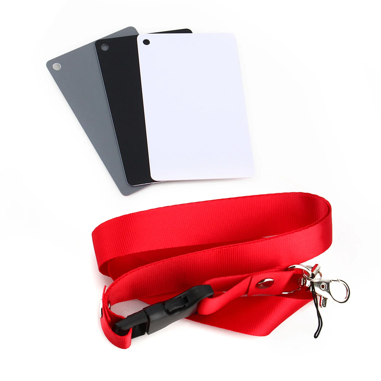 White Balance Card Set 3 in 1 18% Digital Photography Exposure Color Set Gray/White/Black