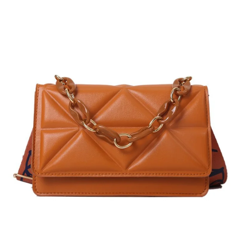 Trendy Handbag For Bag Chain Woman Texture Single Shoulder Crossbody High-Quality Messenger Versatile Luxury High-Gradeexquisite