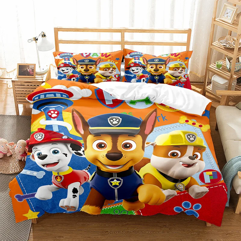 Funda de edredón de la Patrulla Canina, funda de edredón de dibujos animados de Anime, ropa de cama para perros, funda de edredón con estampado Digital 3D, ropa de cama, regalo de Navidad