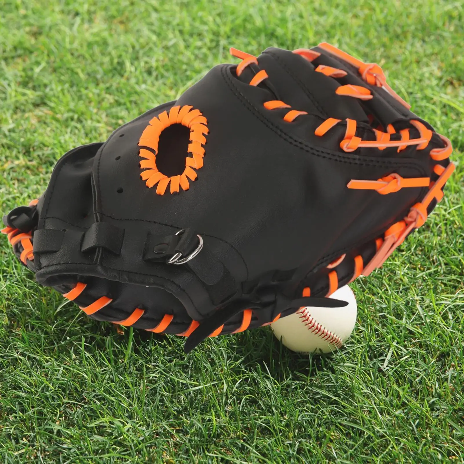 Sports Baseball Gloves PU Leather Softball Practice Equipment Thickened 12.5" Softball Gloves for Youth Adult Beginner Exercise