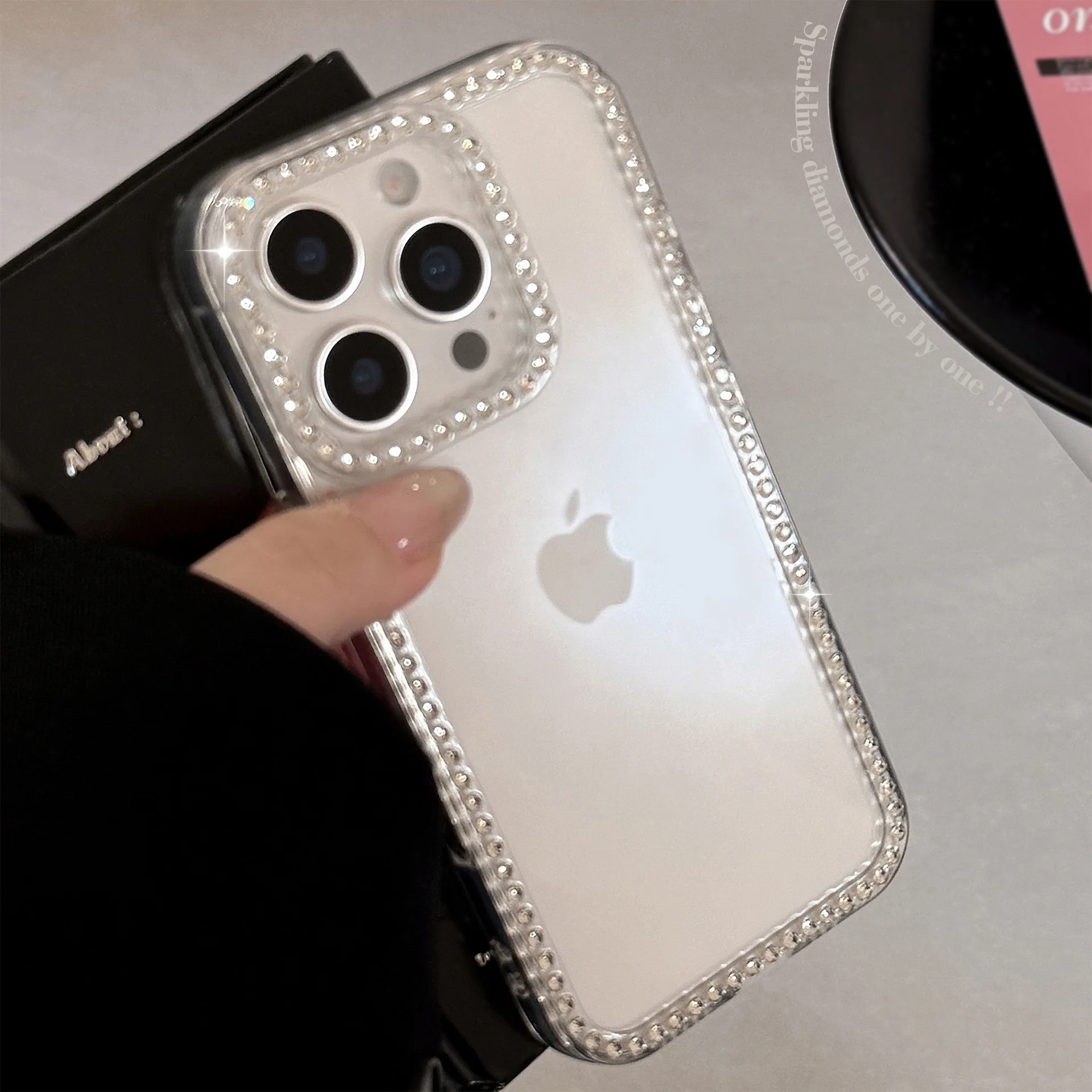 Luxury Glitter Jewelled Transparent Shockproof Phone Case