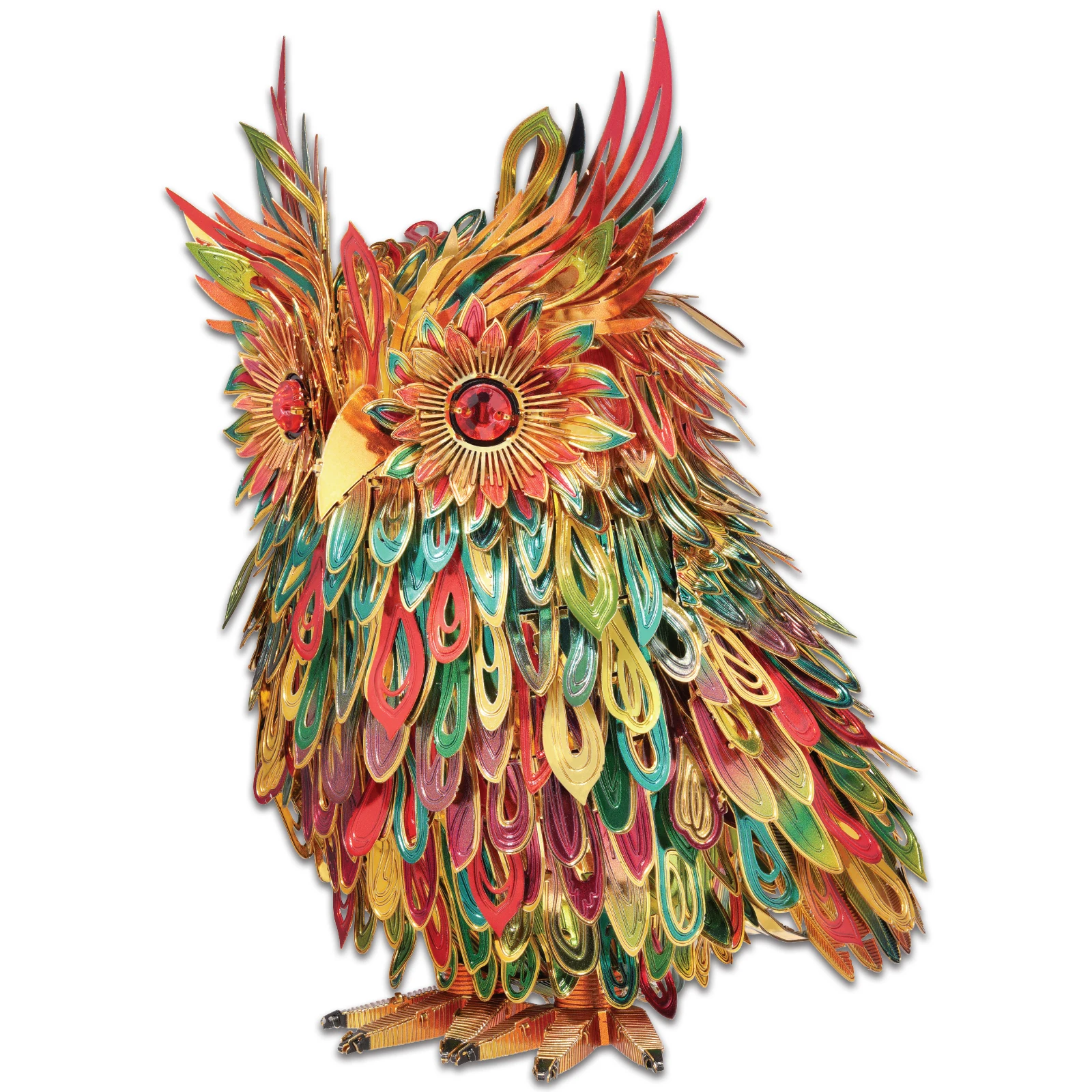 피스쿨 3D 금속 모델 키트 밤부엉이 금속 3D 퍼즐 성인용 두뇌 훈련 DIY ..