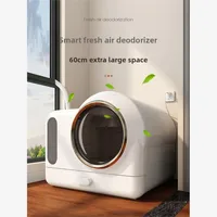 Smart Fresh Air Cat Litter Box,Automatic Deodorization Oversized,Drawer-type Fully Enclosed Cat Toilet,Cat Fecal Basin Deodorant 2