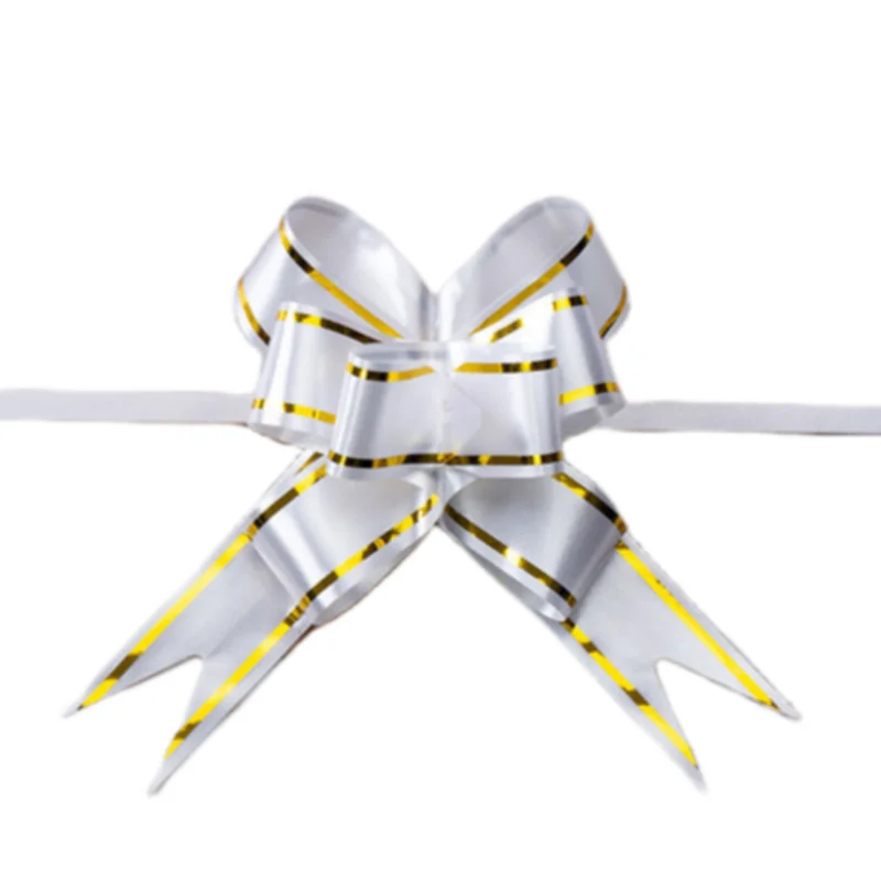 10/20/50 Stück mittelgroße bunte Pull-Blumen-Schleife, Knoten, Pull-Bogen, Geschenkbänder, Blumenverpackungen für Party, Geburtstag – Detail 8