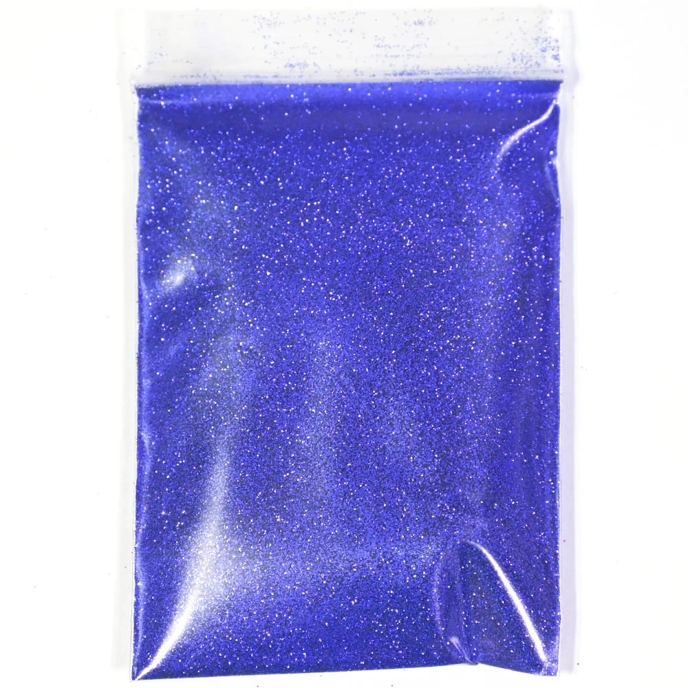 Laser Silver Holographic Chrome Nail Powder - Extra-Fine Glitter for Mirror Effect Nail Art, 50g