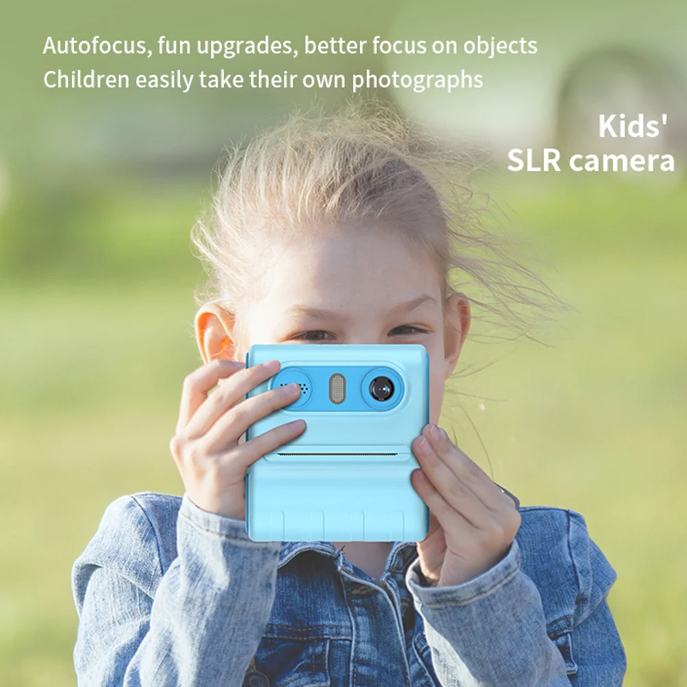 Children 1080P HD Digital Camera Toys Instant Print 1080P Child Selfie Camera Toy 2.4 Inch Thermal Printer For Girls Boys Gift digital camera