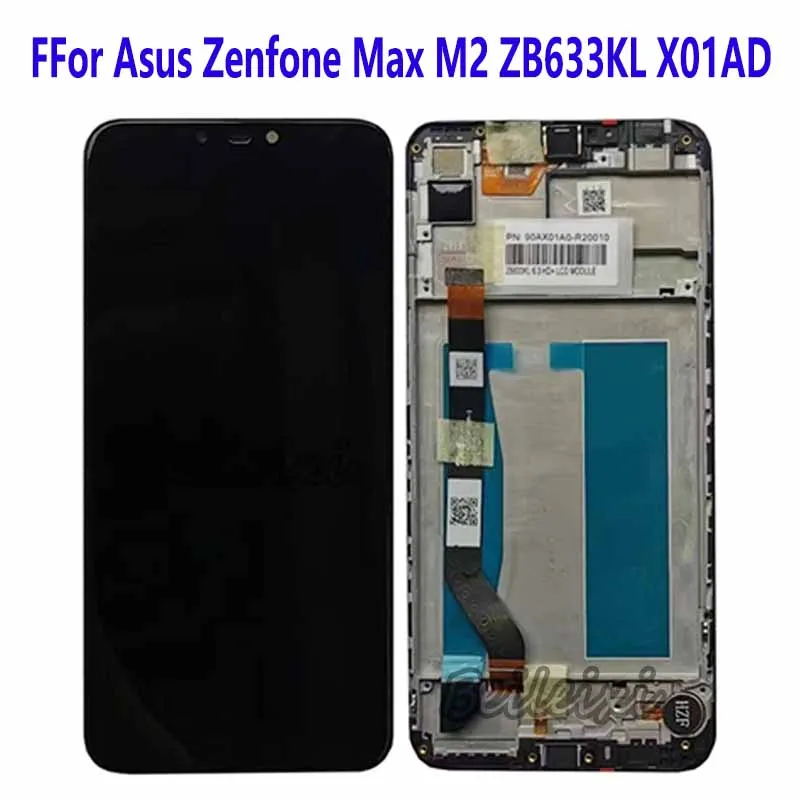 ЖК-дисплей для Asus Zenfone Max M2 ZB633KL X01AD X01BD, сенсорный экран с цифровым преобразователем в сборе, сменный аксессуар ЖК-дисплей для Asus Zenfone Max M2 ZB633KL X01AD X01BD, сенсорный экран с цифровым преобразователем в сборе, сменный аксессуар