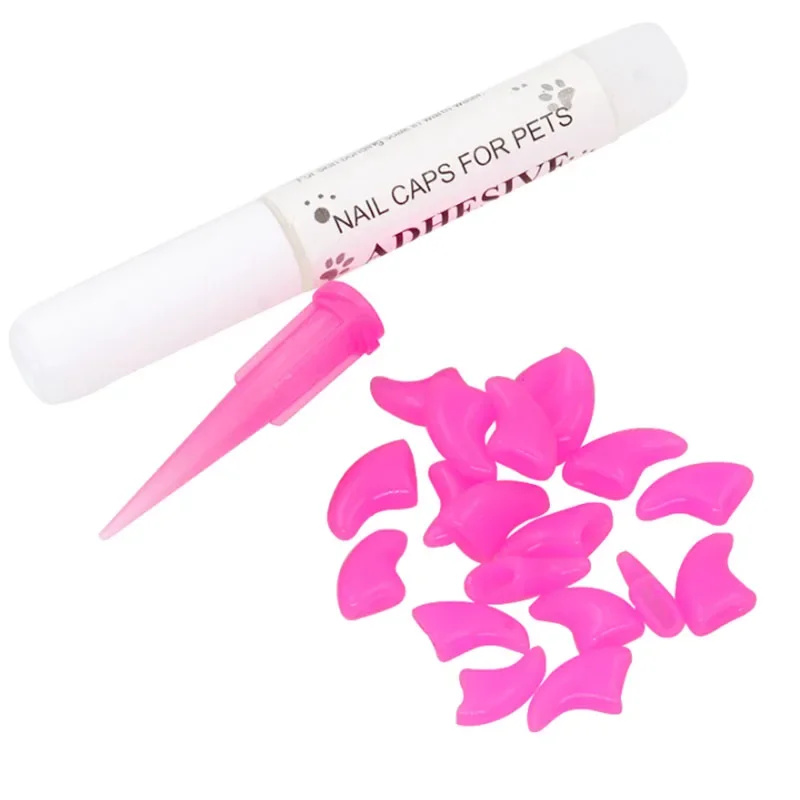 20Pcs Colorful Claw Control Nail Caps for Dogs/Cats 6