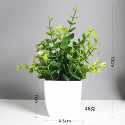 Elegant Faux Eucalyptus Bonsai for Indoor & Outdoor Decor (A)
