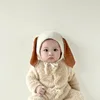 Winter Plush Baby Bunny Hat With Rabbit Ear Kids Beanie Cap For Girls Adjustable Thick Warm Kids Bonnet Cap Infant Accessories 1